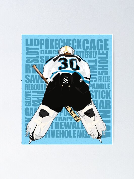 Thumbnail 1 of 3, Poster, Hockey Goalie - Goalie Words Poster designed and sold by carlstad.