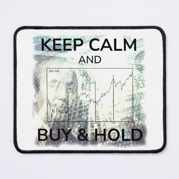 Item preview, Keep Calm Buy And Hold Shares Stock Market Chart designed and sold by CreatDifference.