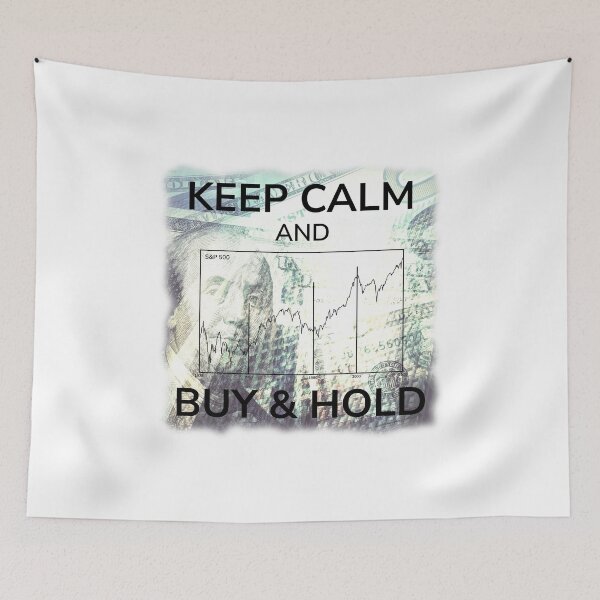 Aperçu de l'œuvre Keep Calm Acheter et conserver des actions Graphique du marché boursier créée et vendue par CreatDifference.
