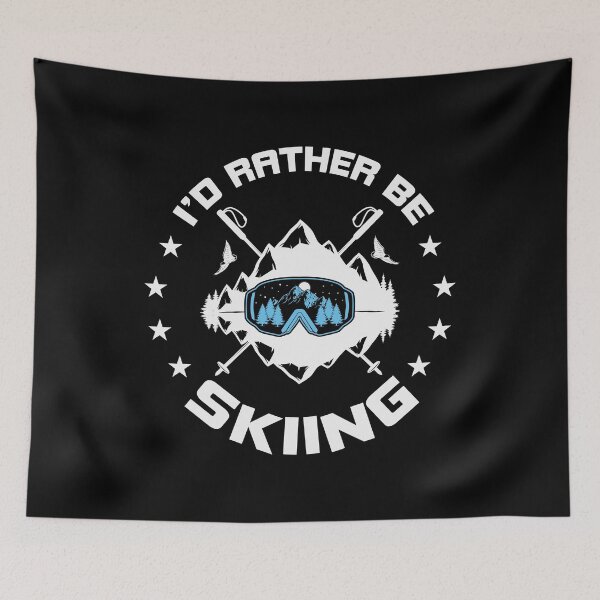 Item preview, School Is Important But Skiing Is Important I'd Rather Be Skiing designed and sold by CandyLoo.