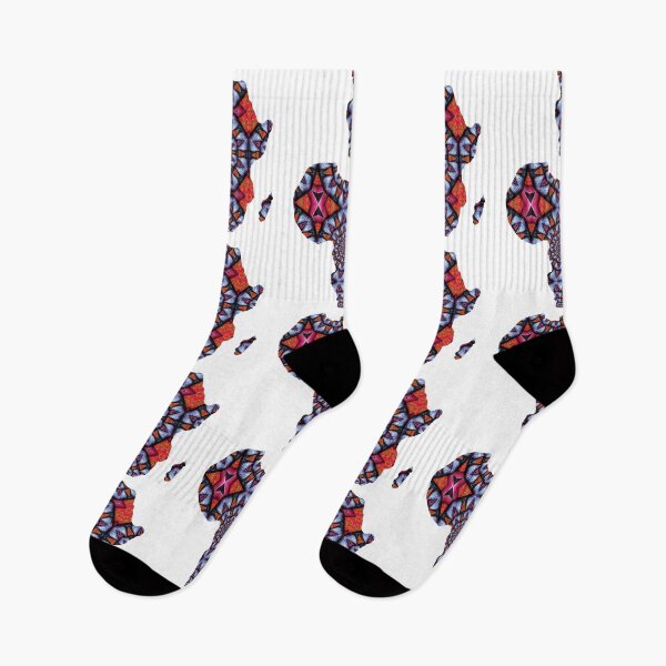 Item preview, African Continent with Ankara Print -  Colorful Patterns. designed and sold by NaniniDesigns.