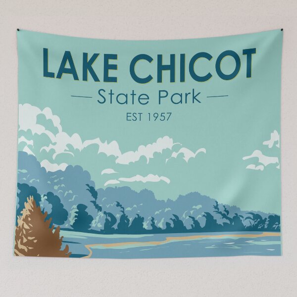 Item preview, Lake Chicot State Park Arkansas Vintage designed and sold by KrisSidDesigns.