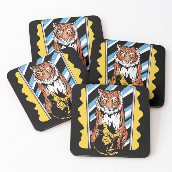 Item preview, Cat Tiger Reflection Mirror Image designed and sold by Tig3rE.