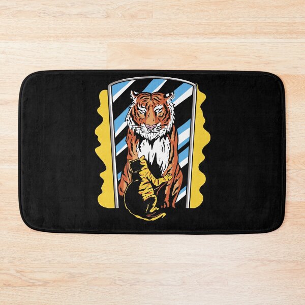 Item preview, Cat Tiger Reflection Mirror Image designed and sold by Tig3rE.