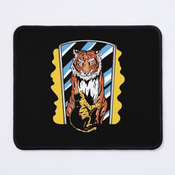 Item preview, Cat Tiger Reflection Mirror Image designed and sold by Tig3rE.