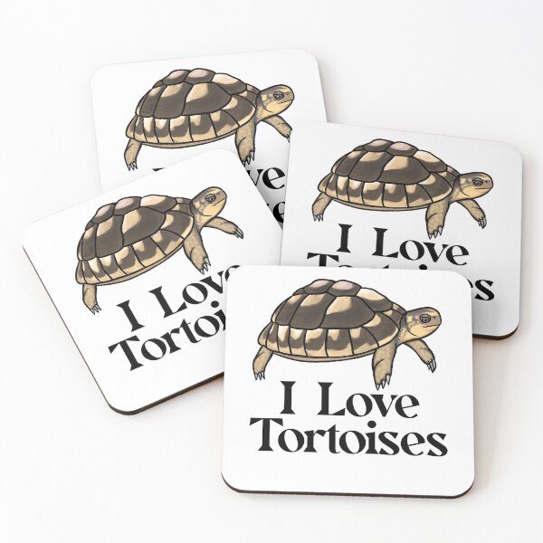 Item preview, I Love Tortoises for Tortoise Lovers, Black designed and sold by Mochi-Merch.