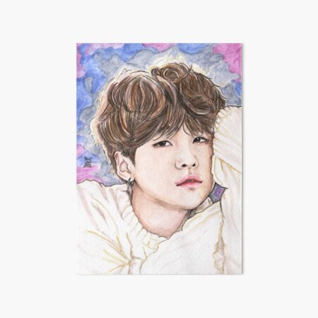 Artikel-Vorschau von Floofy behaartes Yoongi-Aquarell, designt und verkauft von emopod.