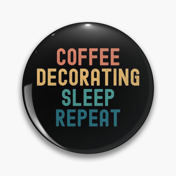 Item preview, Coffee Decorating Sleep Repeat - Funny Decorating & Coffee Gift designed and sold by kindxinn.
