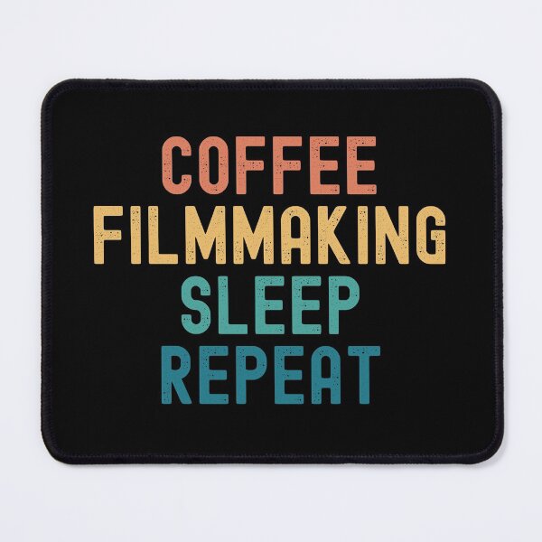 Item preview, Coffee Filmmaking Sleep Repeat - Funny Filmmaking & Coffee Gift designed and sold by kindxinn.