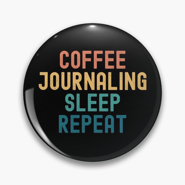 Item preview, Coffee Journaling Sleep Repeat - Funny Journaling & Coffee Gift designed and sold by kindxinn.