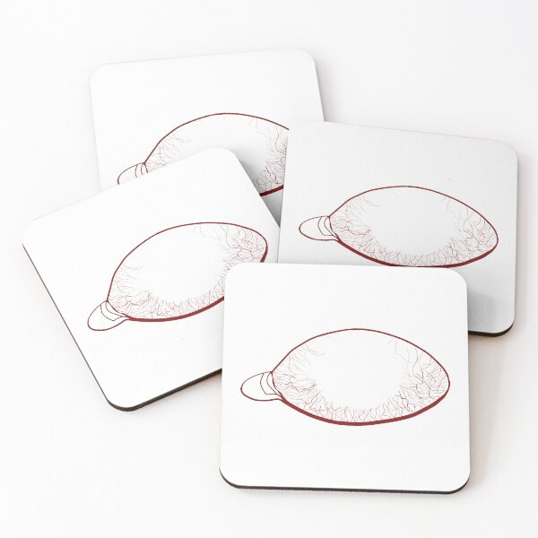Item preview, Red Eye Veins Line Art - Eye Veins Red - Red Veins in Eyes designed and sold by Mrs-PenLine.