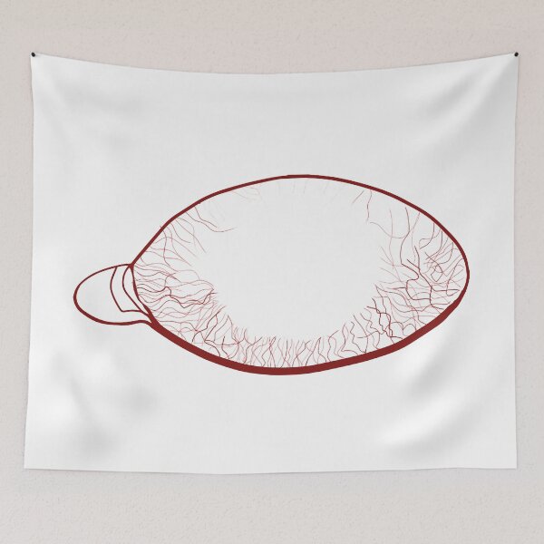 Item preview, Red Eye Veins Line Art - Eye Veins Red - Red Veins in Eyes designed and sold by Mrs-PenLine.