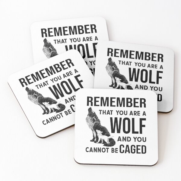 Item preview, Remember that you are a Wolf and you cannot be caged - acotar designed and sold by Raminovitch.