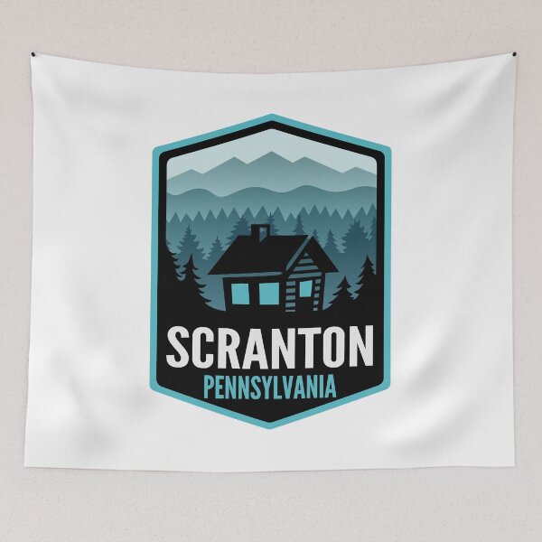Item preview, Scranton Pennsylvania Mountain Town Cabin designed and sold by HalpinDesign.