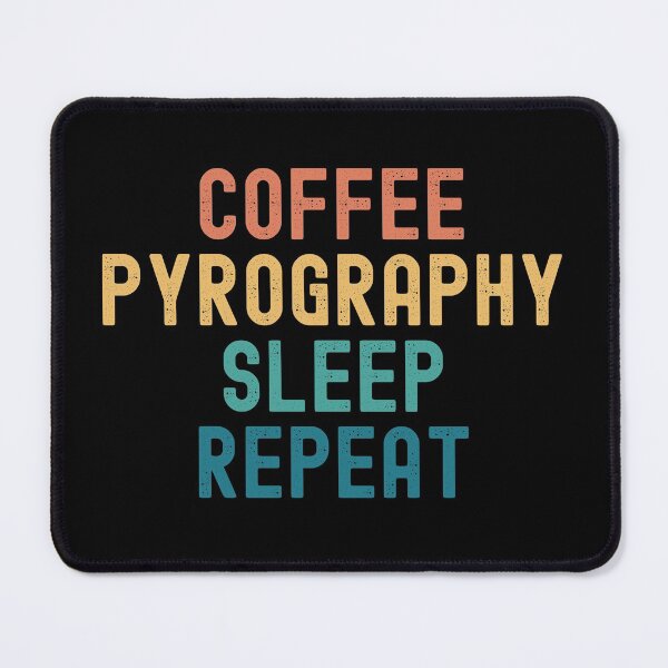 Item preview, Coffee Pyrography Sleep Repeat - Funny Pyrography & Coffee Gift designed and sold by kindxinn.
