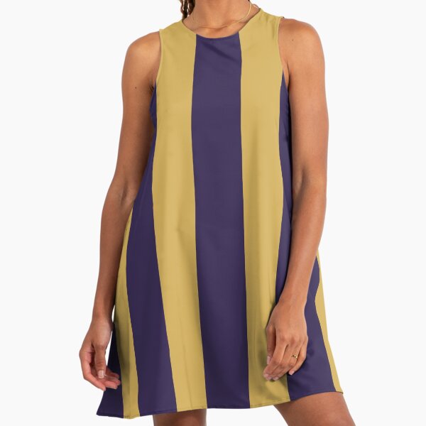 Small NAVY BLUE and GOLD Horizontal Stripes" A-Line Dress for Sale by RachelMacht | Redbubble Small NAVY BLUE and GOLD Horizontal Stripes" A-Line Dress for Sale by RachelMacht | Redbubble