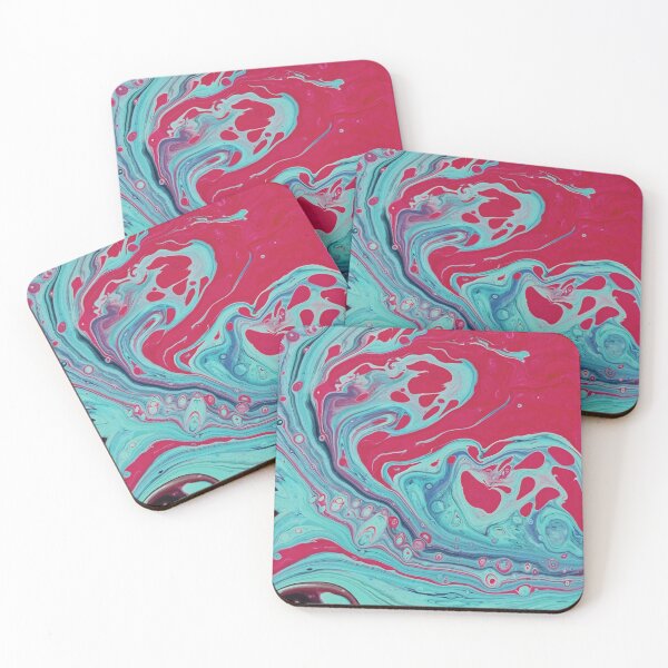 Item preview, colorful-abstract-oil-painting-with-flow-creating-wavy lines designed and sold by johnrk.