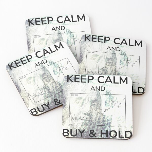Item preview, Keep Calm Buy And Hold Shares Stock Market Chart designed and sold by CreatDifference.