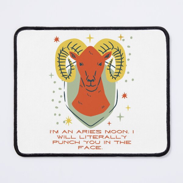 Item preview, I'm an Aries Moon, I will literally punch you in the face designed and sold by arineliza1997.