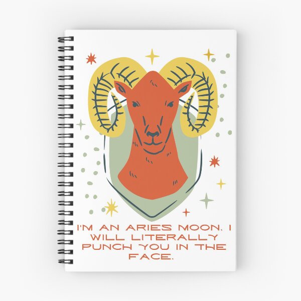 Item preview, I'm an Aries Moon, I will literally punch you in the face designed and sold by arineliza1997.
