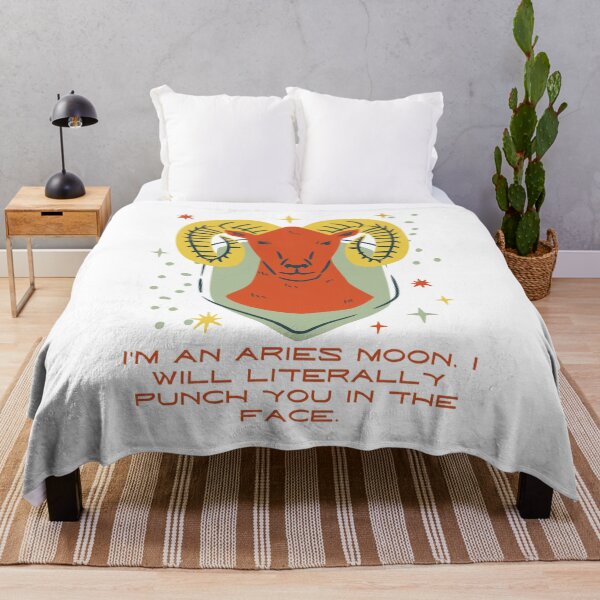 Item preview, I'm an Aries Moon, I will literally punch you in the face designed and sold by arineliza1997.