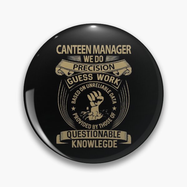 Artikelvorschau, Kantinenmanager T-Shirt - Wir erledigen Präzisionsarbeit Geschenkartikel Tee entworfen und verkauft von smueller39.