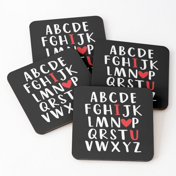 Item preview, Valentine I Love You ABC Alphabet designed and sold by tjred01.