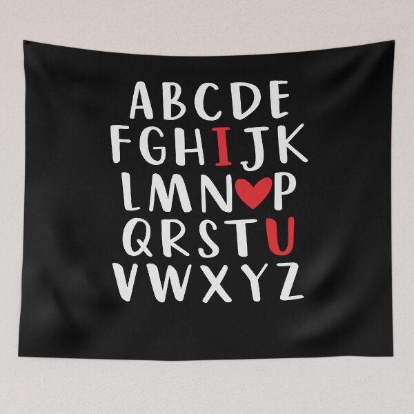 Item preview, Valentine I Love You ABC Alphabet designed and sold by tjred01.