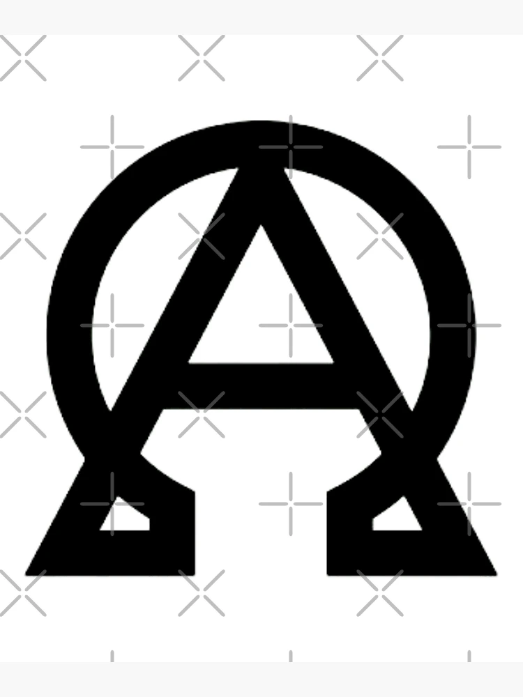 Alpha and omega symbol Poster