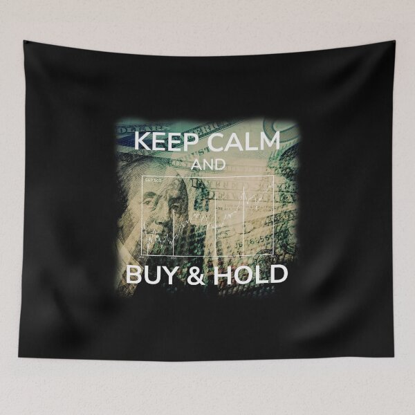 Aperçu de l'œuvre Keep Calm Acheter et conserver Graphique Actions Marché boursier créée et vendue par CreatDifference.