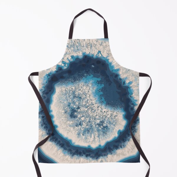 Item preview, Blue Agate Crystal cross rock illustration designed and sold by ReachForArt.