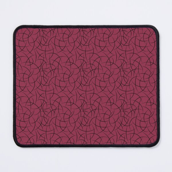 Item preview, Black and Dark Pink Crescent Shape Pattern Pairs DE 2022 Trending Color Scarlet Apple DEA146 designed and sold by ColorOfTheYears.
