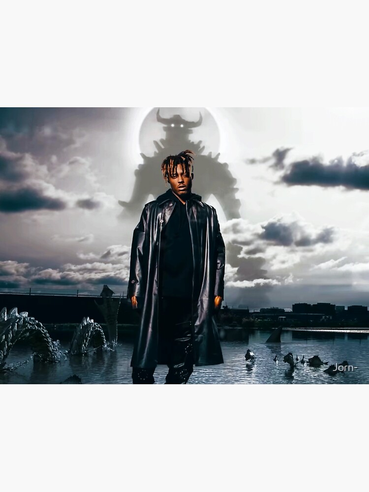 "Happier version of juice wrld Fighting Demons Album Cover" Art Print