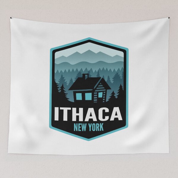 Item preview, Ithaca New York Mountain Town Cabin designed and sold by HalpinDesign.