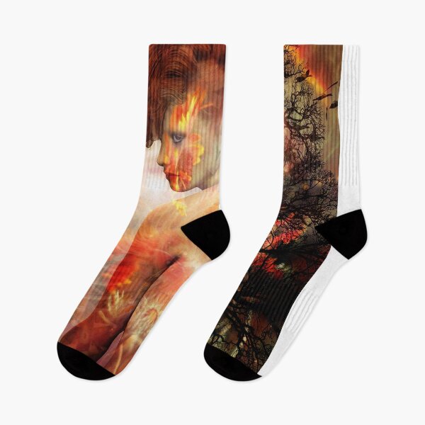 Item preview, Autumn Psychedelic Raver Woman Festival Art designed and sold by Mystikos Art.