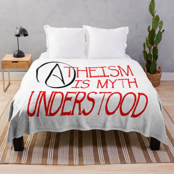 Item preview, Atheism Is Myth Understood Fun Play On Words Pun Red designed and sold by taiche.