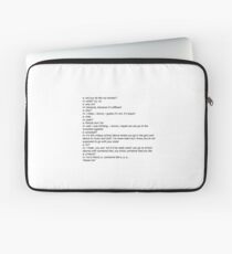 Stranger Things Mike and Eleven Laptop Sleeve