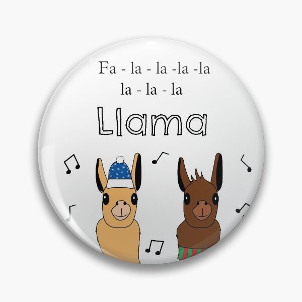 Item preview, Fa-la-la-la-llama designed and sold by ExcuseMeSticker.
