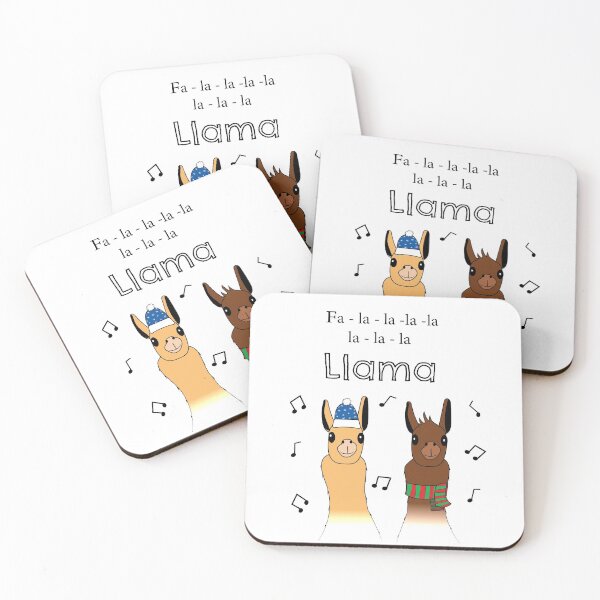 Item preview, Fa-la-la-la-llama designed and sold by ExcuseMeSticker.