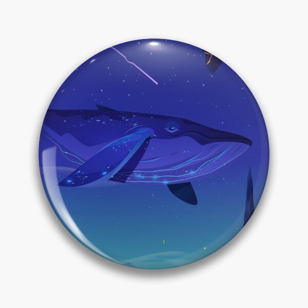 Item preview, A BLUE WHALE SWIMING IN THE DARK OCEAN designed and sold by SpaceClothes.