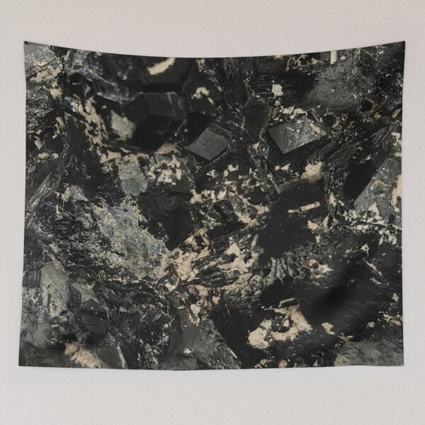Item preview, Photograph of black crystal stone designed and sold by ReachForArt.