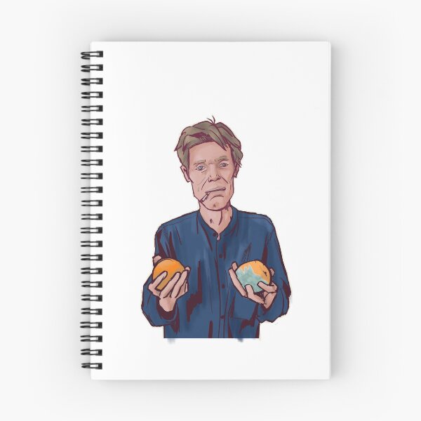 Item preview, willem dafoe two oranges illustration designed and sold by gruzinkerbelle.