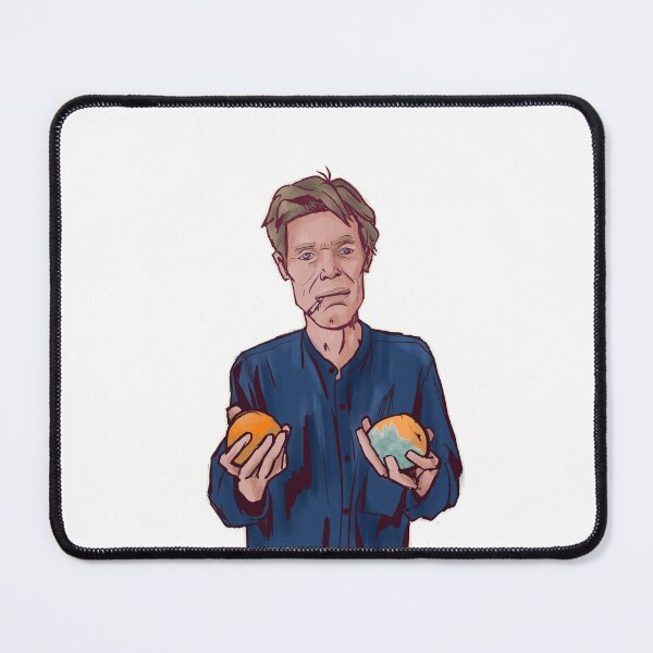 Item preview, willem dafoe two oranges illustration designed and sold by gruzinkerbelle.