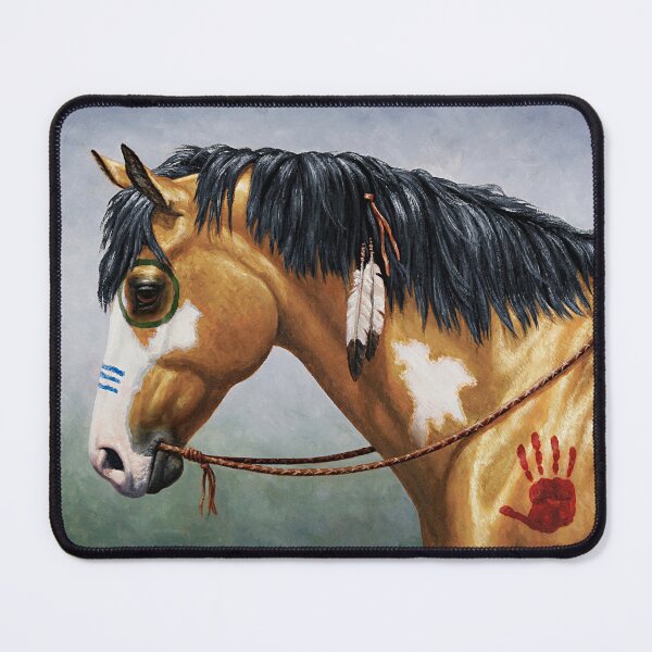 Item preview, Buckskin Pinto Mustang Native American War Horse designed and sold by csforest.