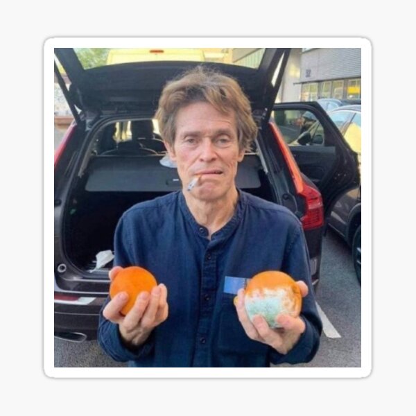 Item preview, willem dafoe two oranges picture designed and sold by gruzinkerbelle.