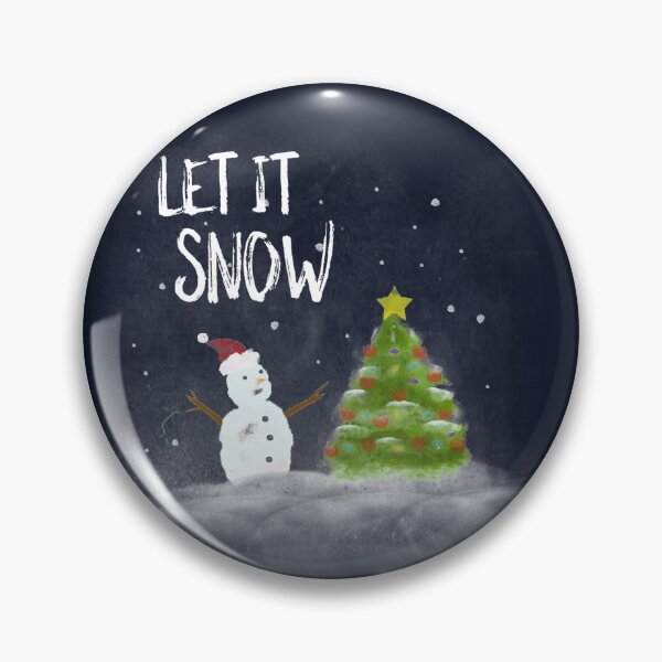 Item preview, Christmas Let it snow watercolor designed and sold by xcustoms.