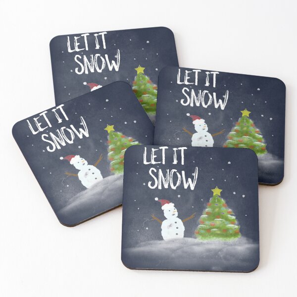 Item preview, Christmas Let it snow watercolor designed and sold by xcustoms.