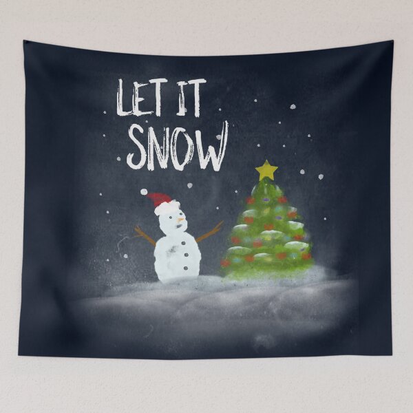 Item preview, Christmas Let it snow watercolor designed and sold by xcustoms.
