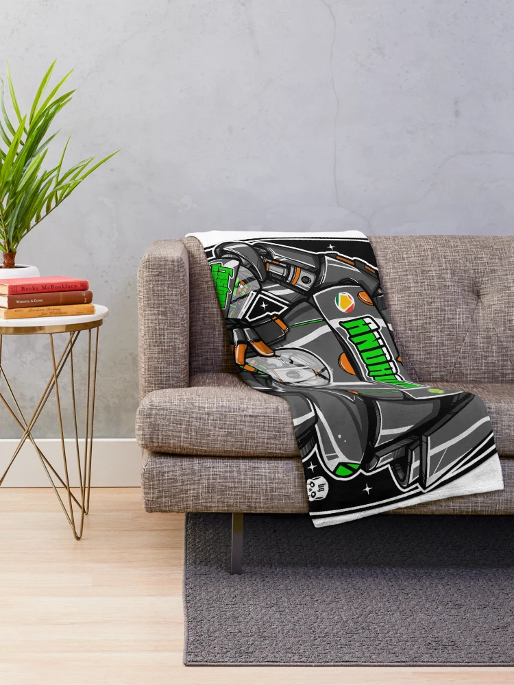 Thumbnail 2 of 6, Throw Blanket, Android designed and sold by linuxtech.
