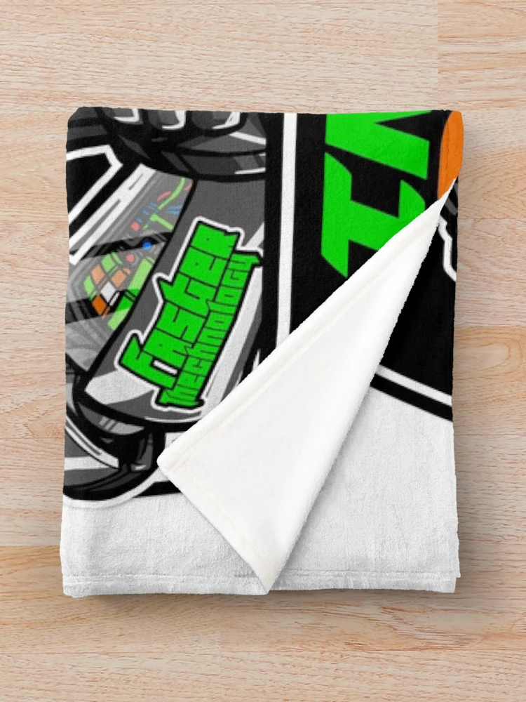 Thumbnail 3 of 6, Throw Blanket, Android designed and sold by linuxtech.